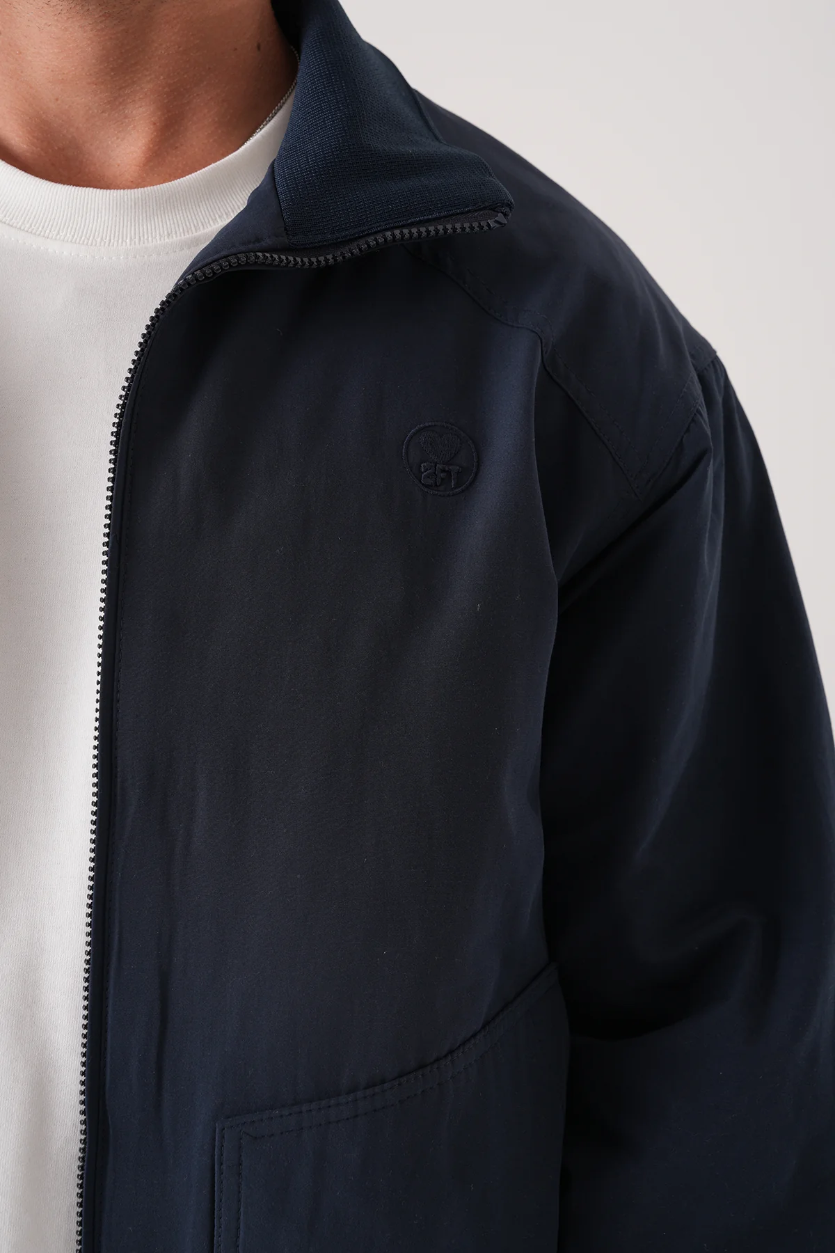 Nakışlı Oversize Bomber Ceket - Görsel 4