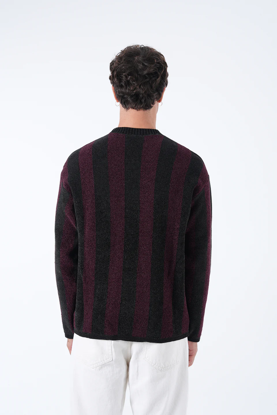 Jakarlı Çizgili Kazak - Görsel 9