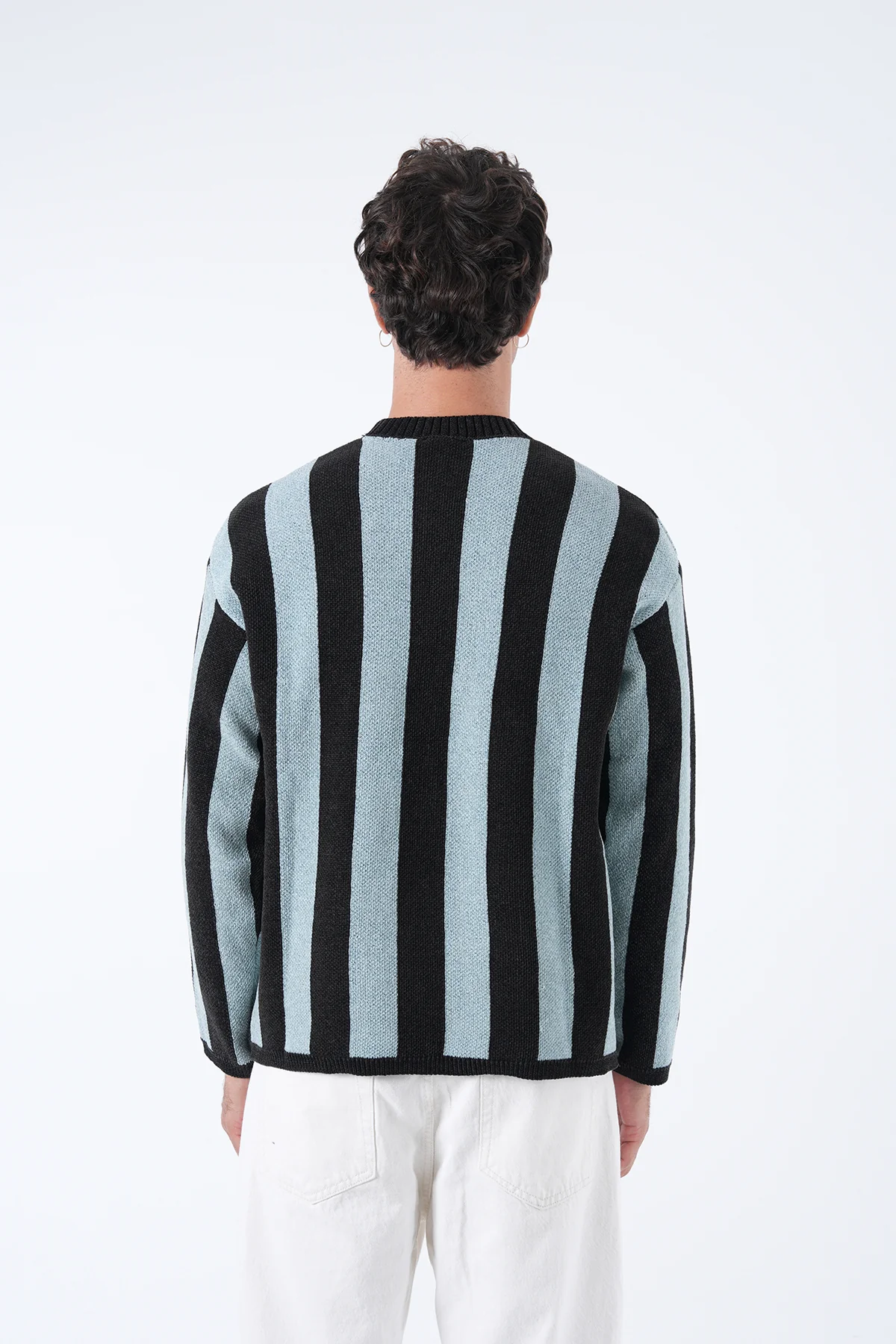 Jakarlı Çizgili Kazak - Görsel 18