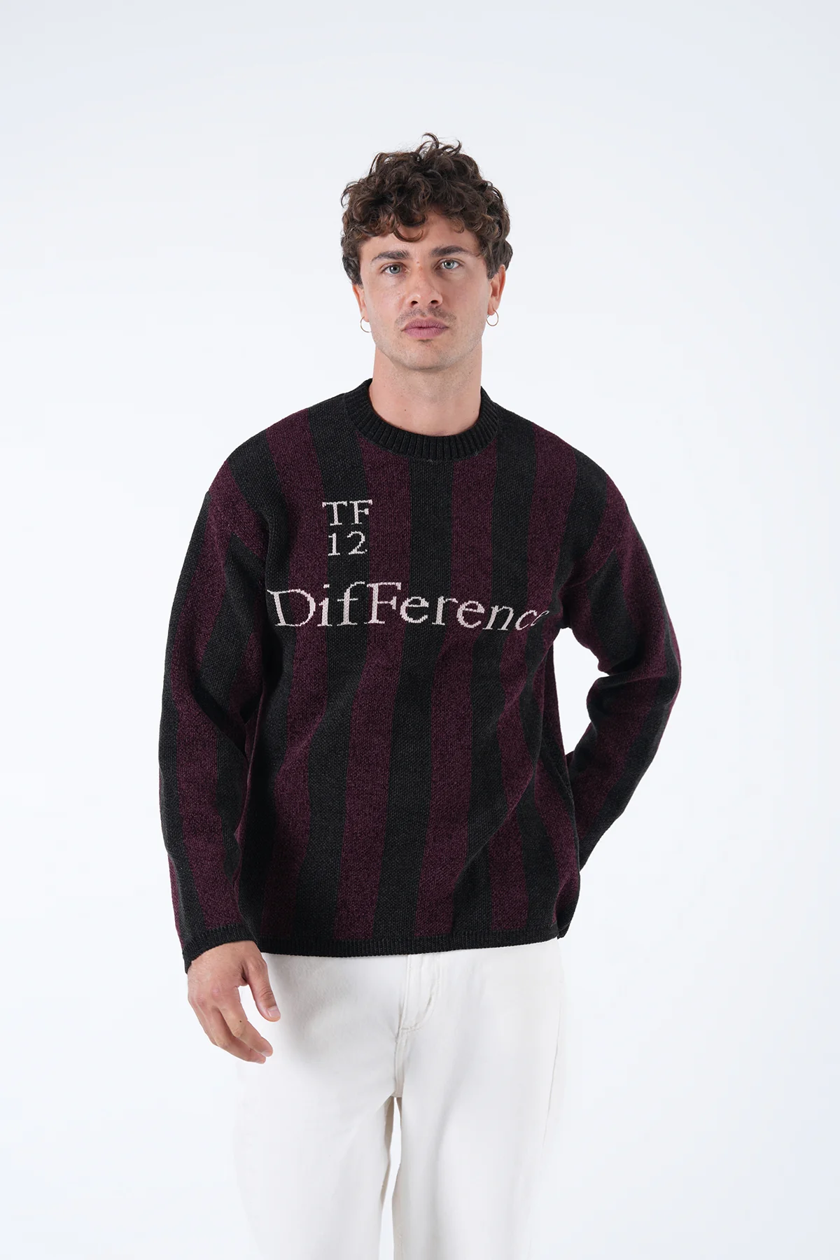 Jakarlı Çizgili Kazak - Görsel 12