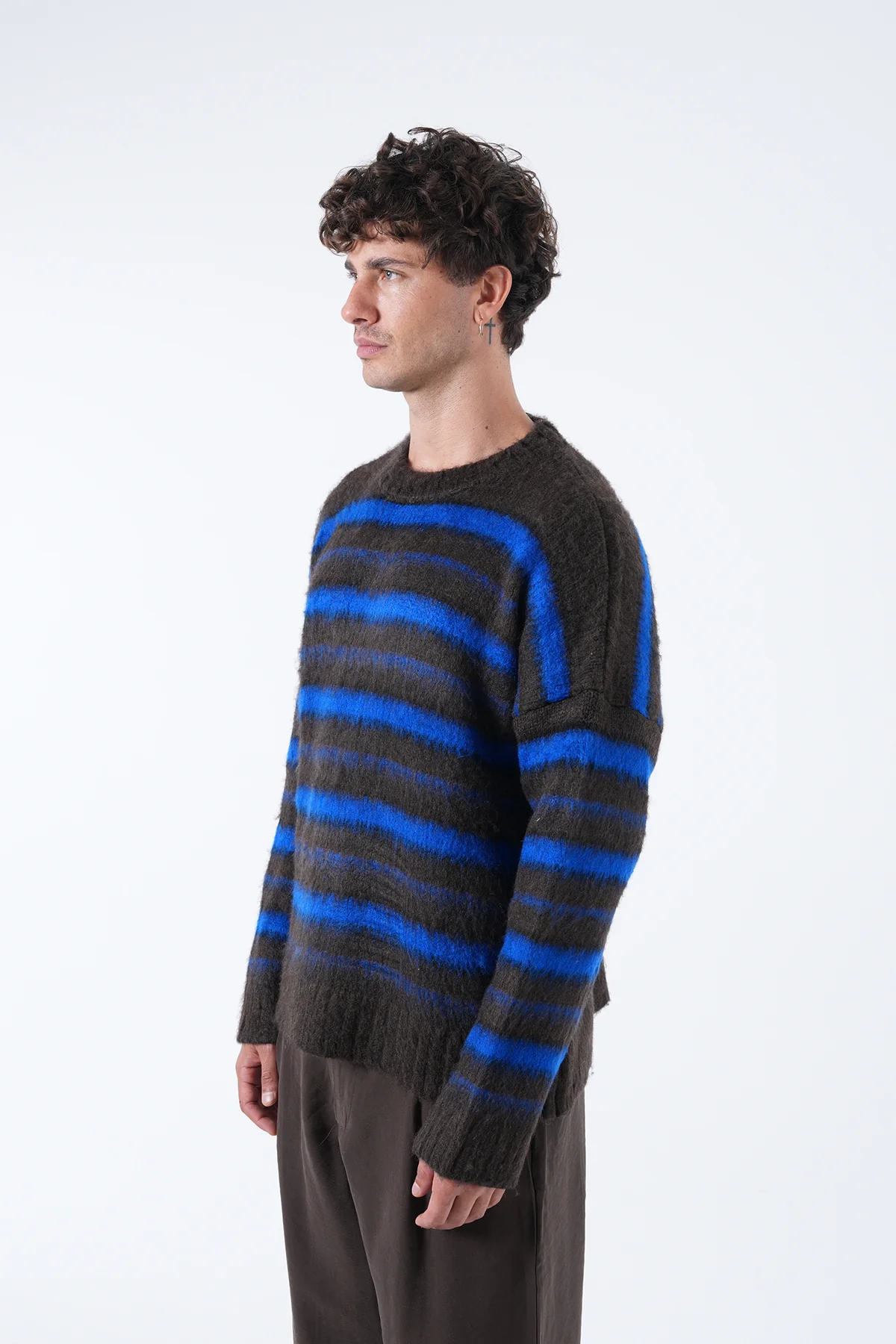 Renk Geçişli Şardonlu Triko Kazak - Görsel 6