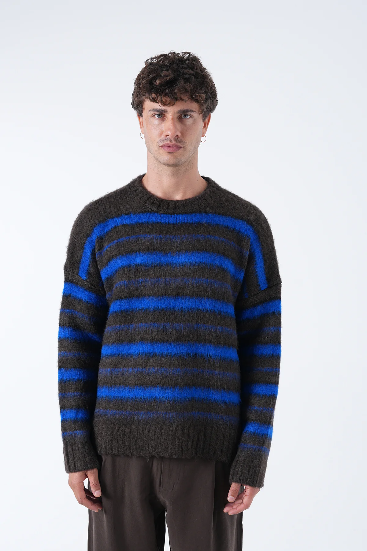 Renk Geçişli Şardonlu Triko Kazak - Görsel 7