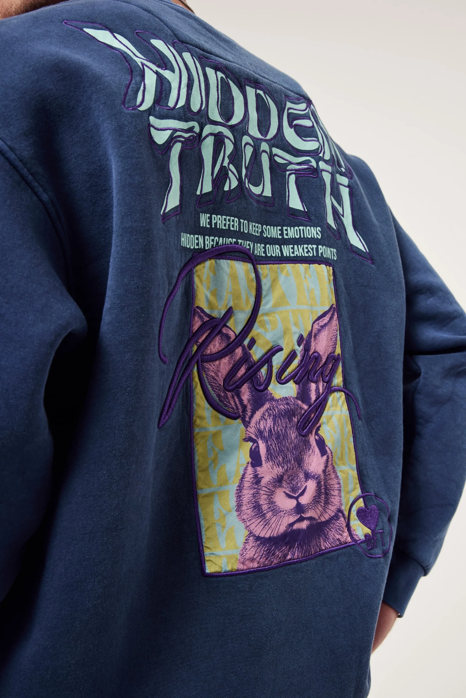 Rabbit Yıkamalı Oversize Sweatshirt