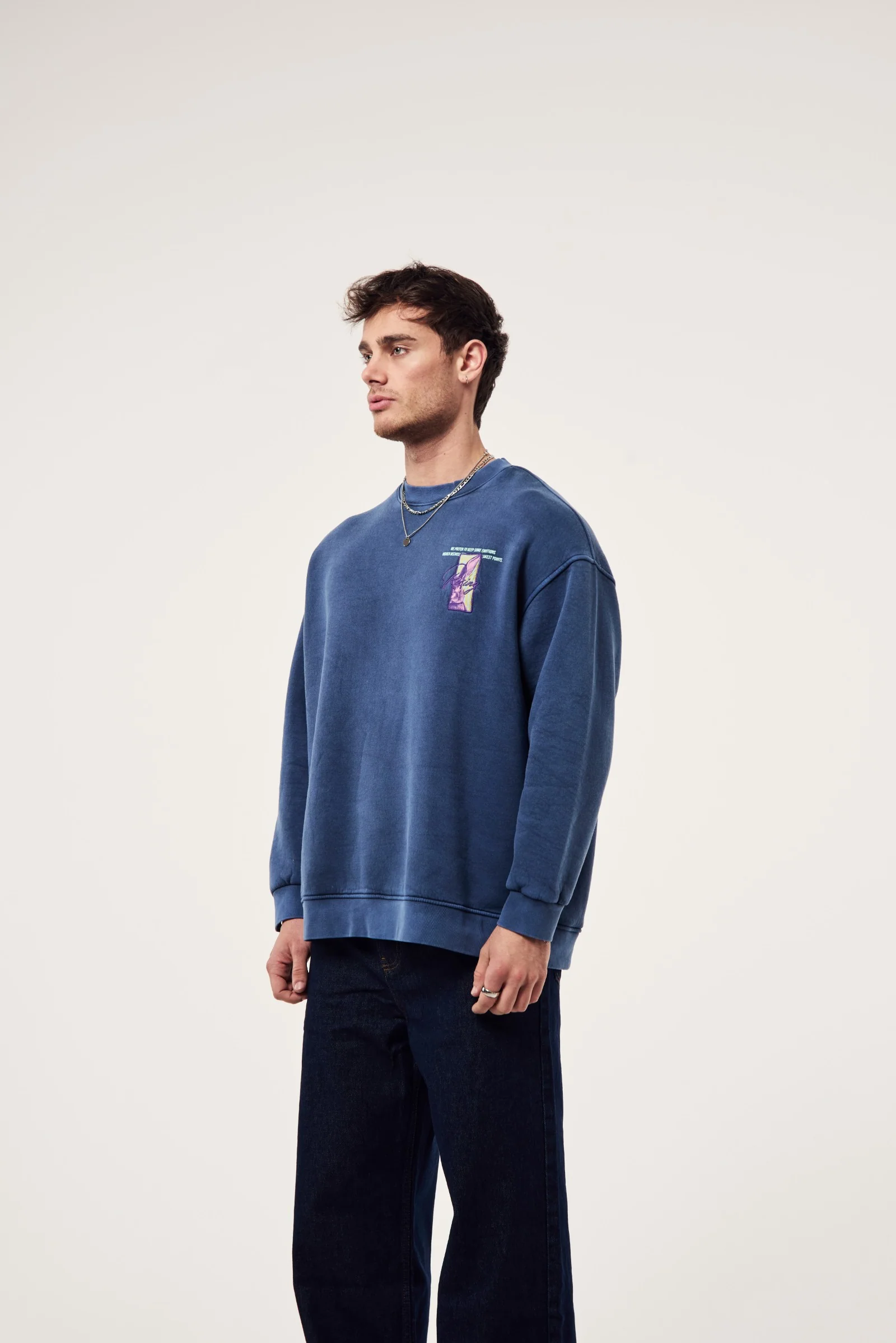 Rabbit Yıkamalı Oversize Sweatshirt - Görsel 2