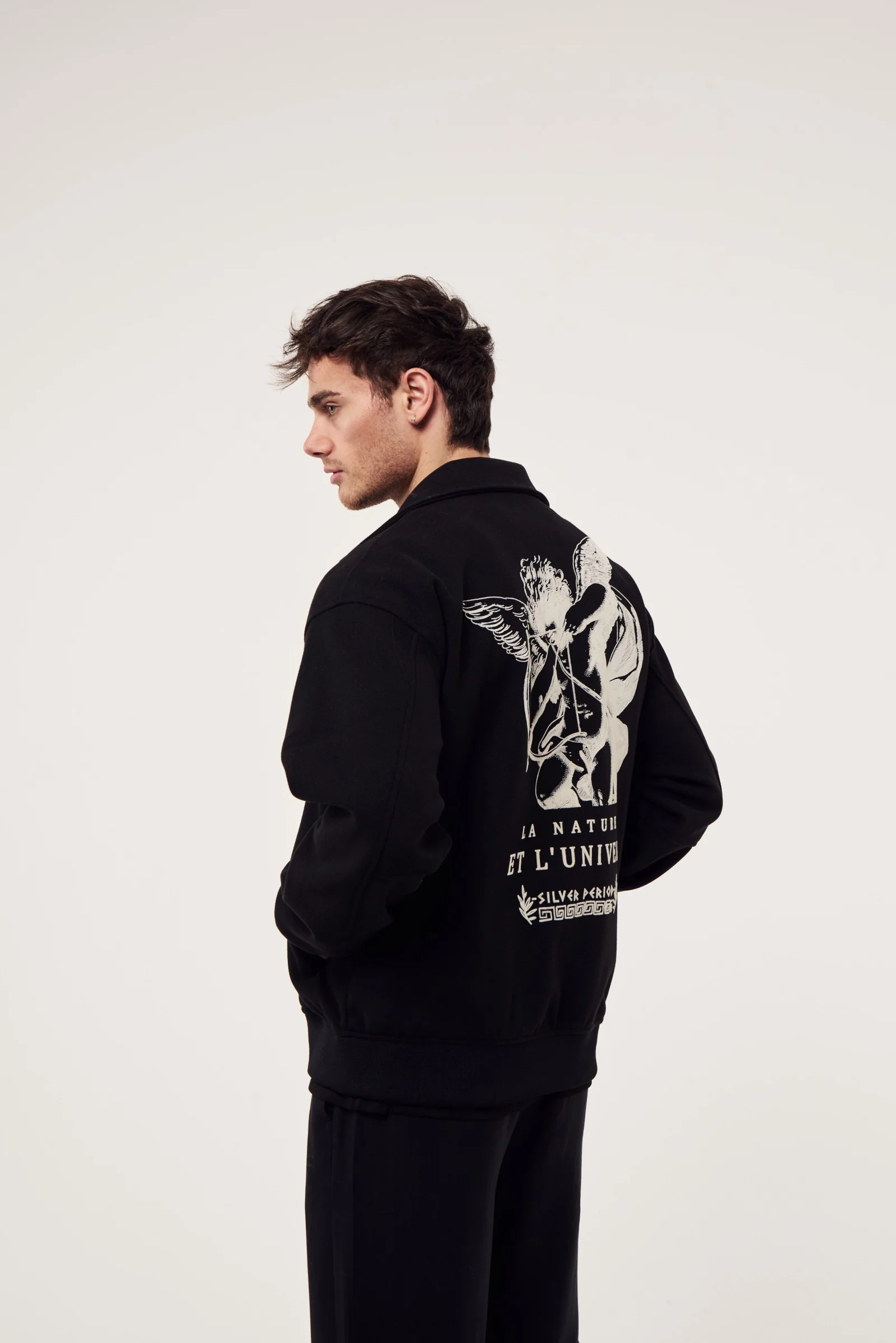 Sırtı Baskılı Kaşe Mont - Görsel 7