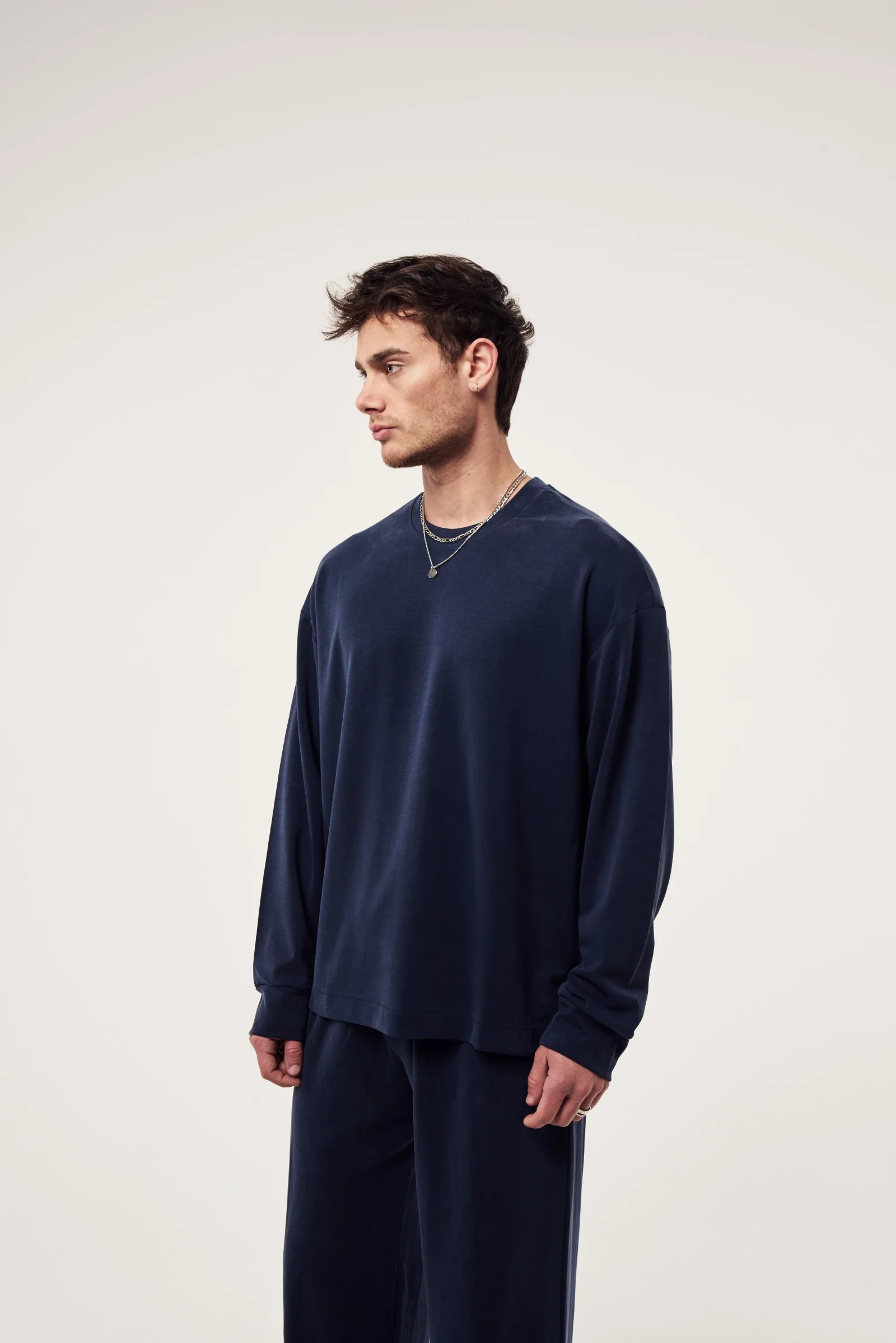 Yıkamalı Modal Basic Sweatshirt - Görsel 2