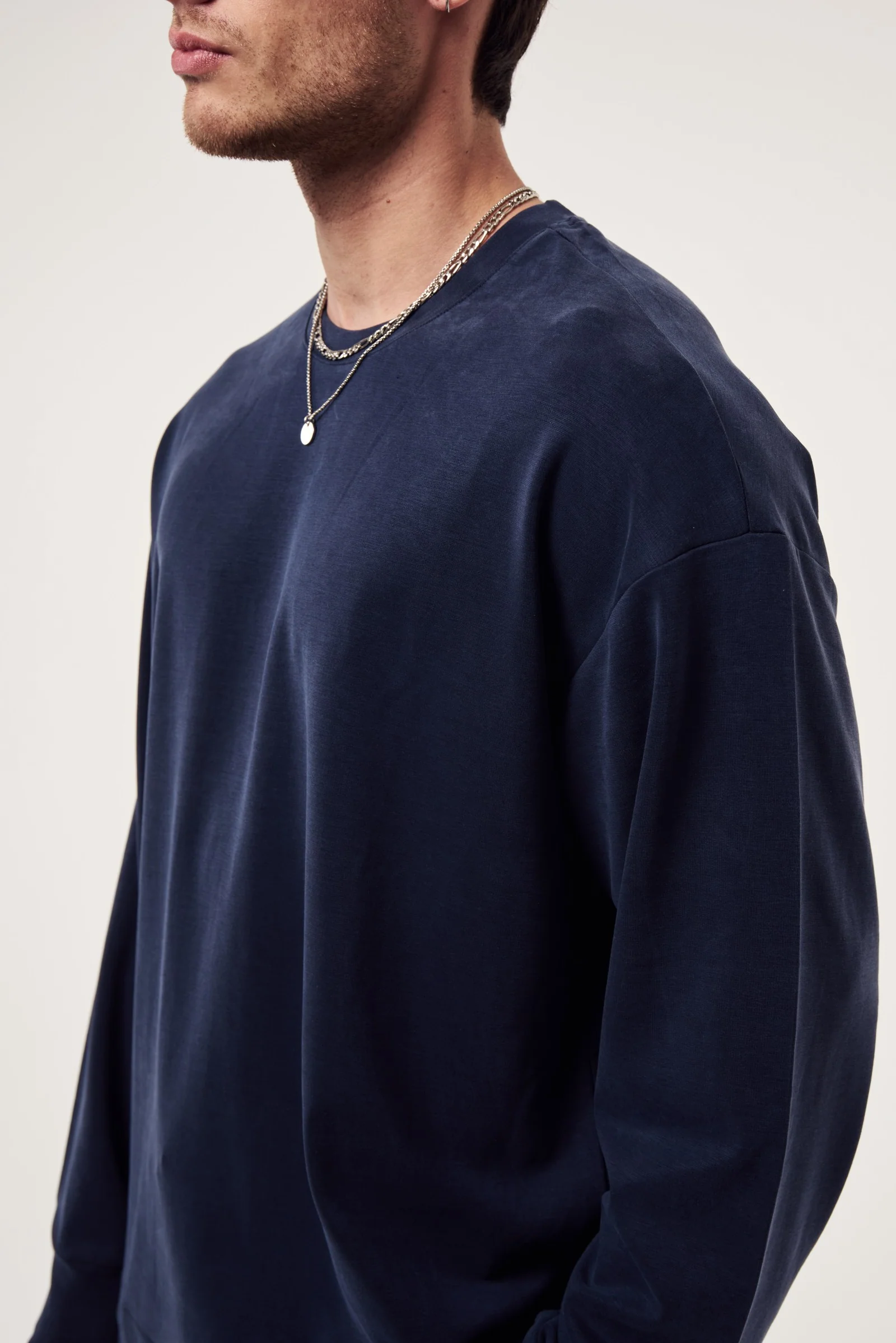 Yıkamalı Modal Basic Sweatshirt - Görsel 3