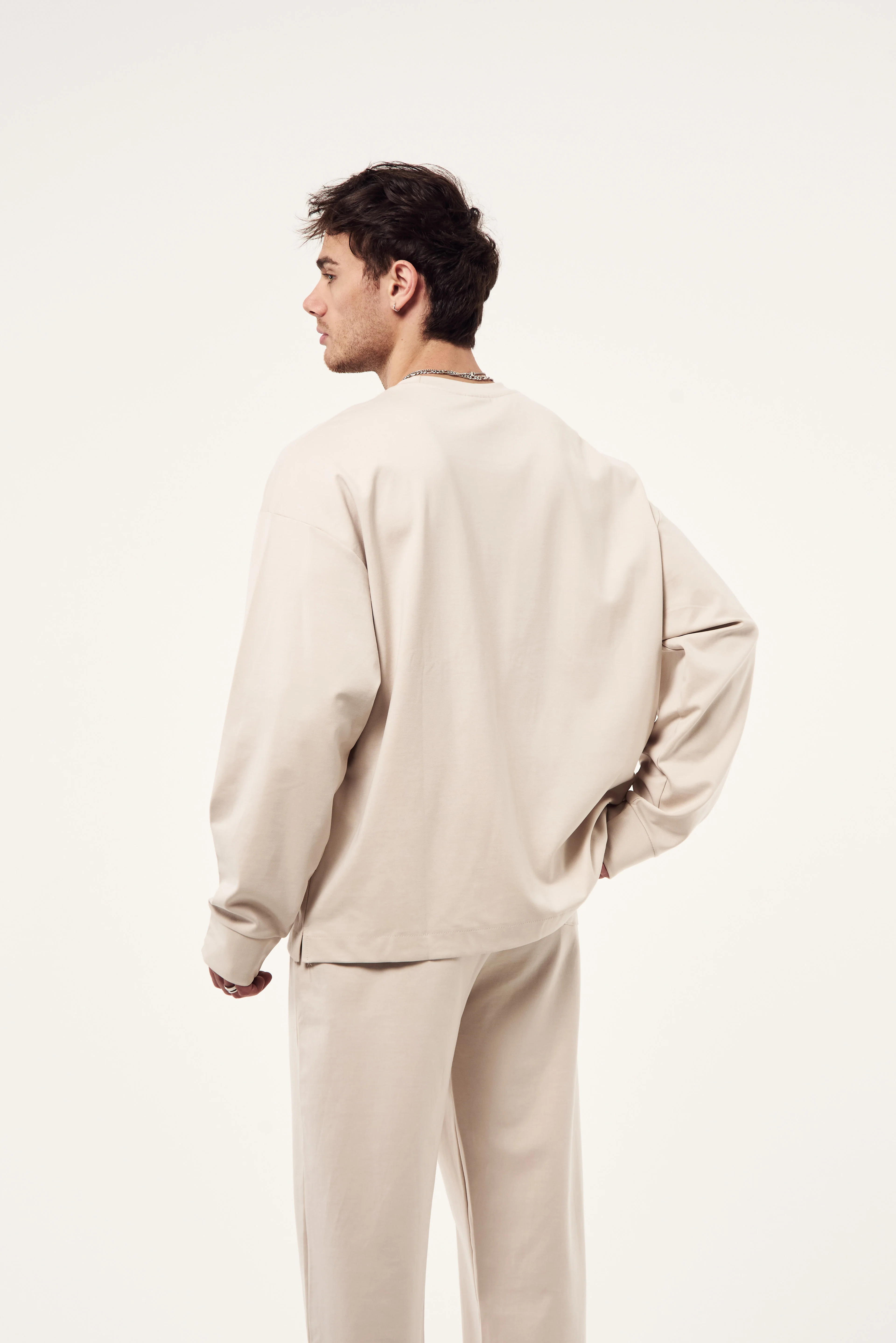 Yıkamalı Modal Basic Sweatshirt - Görsel 6