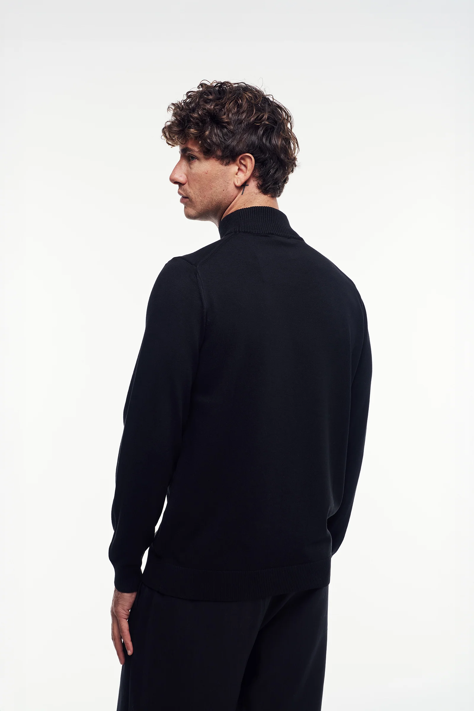 Yarım Balıkçı Yaka Triko Kazak - Görsel 4