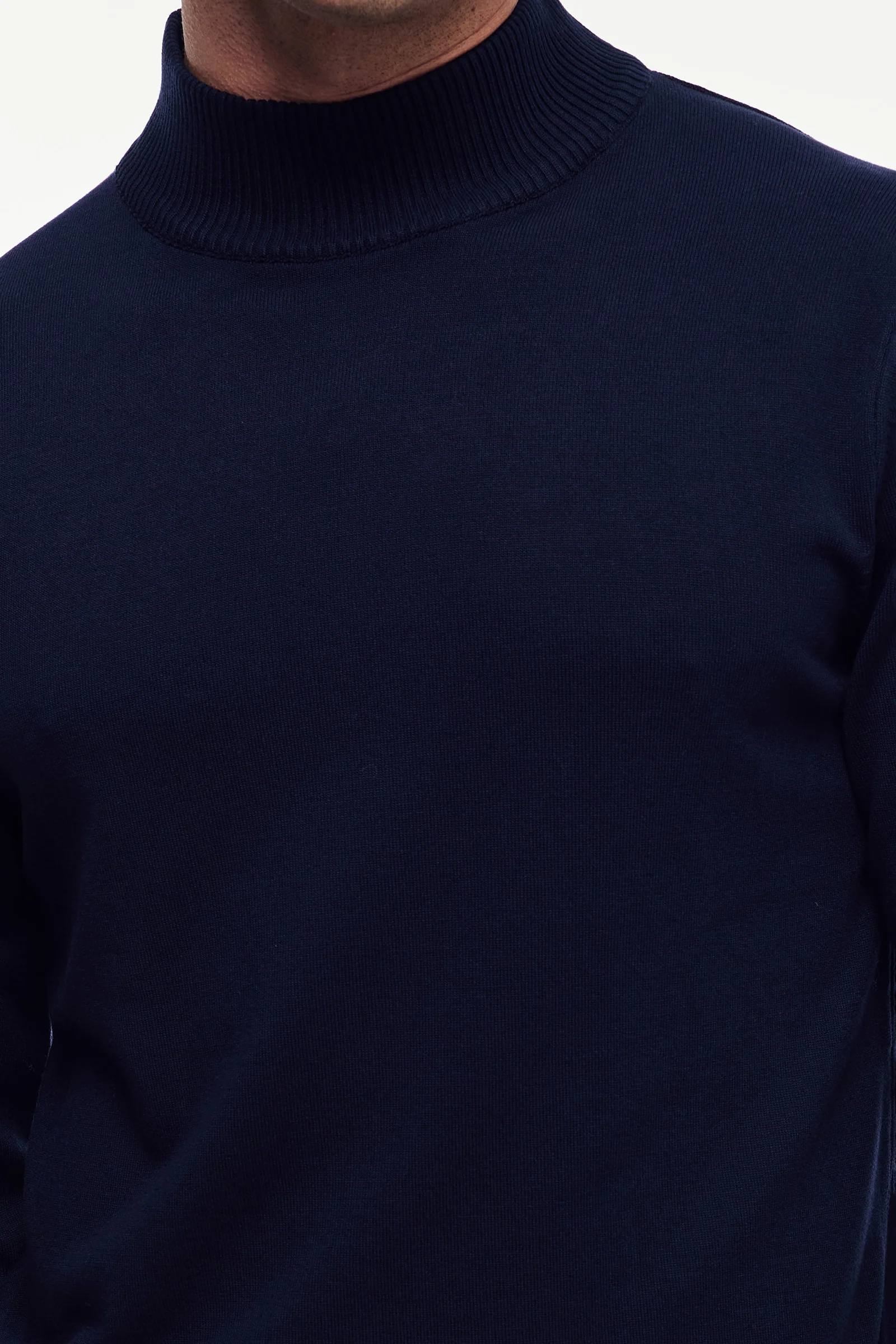 Yarım Balıkçı Yaka Triko Kazak - Görsel 7