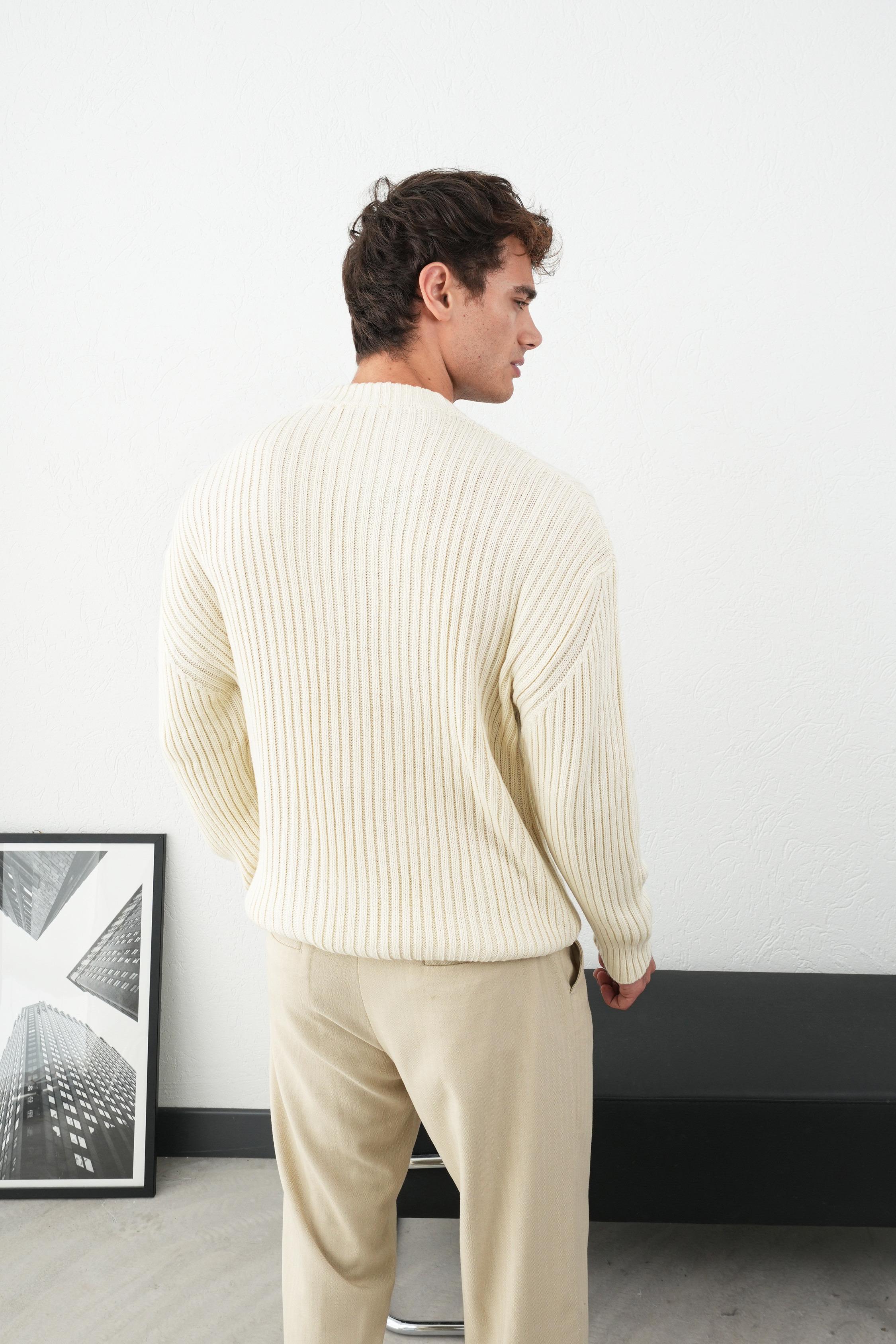 Kalın fitilli kazak  - Görsel 11